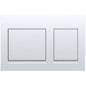 לחצן הדחה אלפא 35 מרובע לבן גיבריט