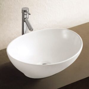 כיור מונח אובלי לבן